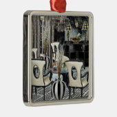 Aangepast ontwerp voor thuisgebruik zwarte lobby metalen ornament (Rechts)