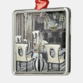 Aangepast ontwerp voor thuisgebruik zwarte lobby metalen ornament (Links)