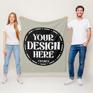 Aangepast ontwerp voor vaderwaarderingsmok fleece deken