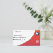 Aangepast ontwerp voor Visitekaartje (Staand voorkant)