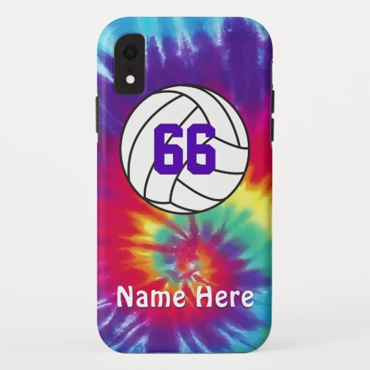 Aangepast ontwerp voor volleybal telefoondraagtas Case-Mate iPhone case (Achterkant)