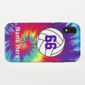 Aangepast ontwerp voor volleybal telefoondraagtas Case-Mate iPhone case (Achterkant (horizontaal))