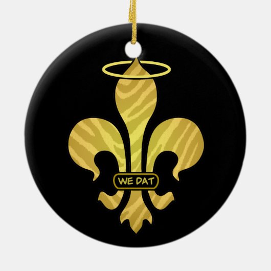 Aangepast ontwerp: "We dat"-versiering Keramisch Ornament (Achterkant)