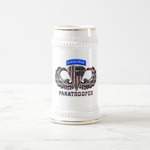 Aangepast ontworpen Amerikaanse vlag voor parachut Bierpul