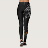 Aangepast ontworpen Aziatische draak-Leggings Leggings (Achterkant)
