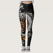 Aangepast ontworpen Aziatische draak-Leggings Leggings (Voorkant)