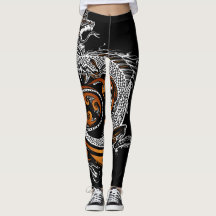 Aangepast ontworpen Aziatische draak-Leggings