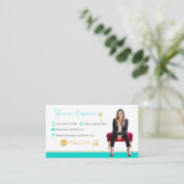 Aangepast ontworpen Visitekaartjes voor Shannon (Staand voorkant)