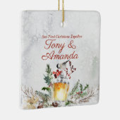 Aangepast onze eerste kerstfeestelijke organisatie keramisch ornament (Rechts)