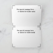 Aangepast onze eerste Vaderdag, beste papa om te w Feestdagen Kaart (Binnen)