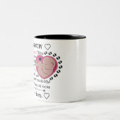 Aangepast onze eerste Vaderdag, beste papa om te w Tweekleurige Koffiemok (Center)