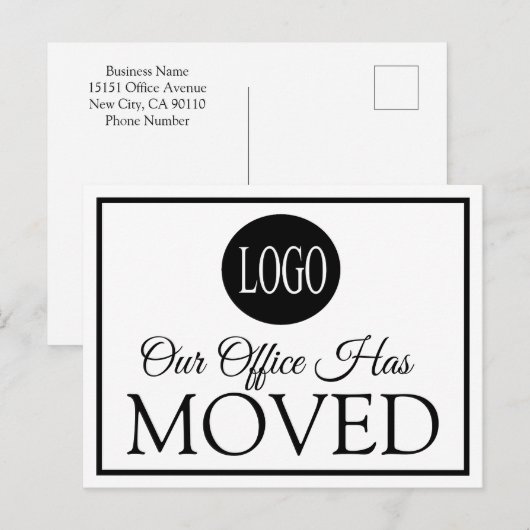 Aangepast Onze Kantoor heeft bewegend Briefkaart v (Voorkant / Achterkant)