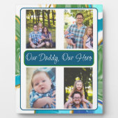 Aangepast onze papa, onze Hero Fotoplaat (Voorkant)