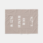 Aangepast onze Ranch Coordinates Fleece Deken (Voorkant (Horizontaal))