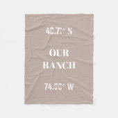 Aangepast onze Ranch Coordinates Fleece Deken (Voorkant)