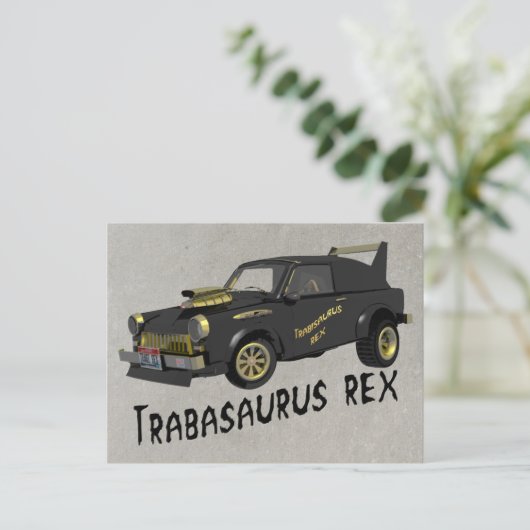 Aangepast Oost-Duitse trabant Briefkaart (Staand voorkant)