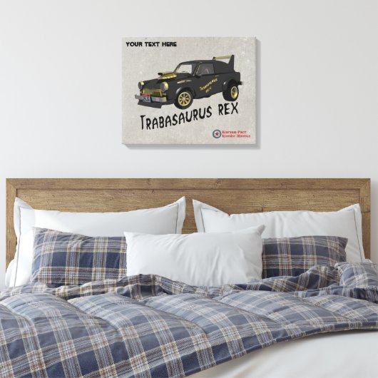 Aangepast Oost-Duitse trabant Canvas Afdruk (Insitu (Slaapkamer))
