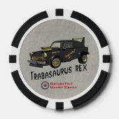 Aangepast Oost-Duitse trabant Poker Chips (Voorkant)