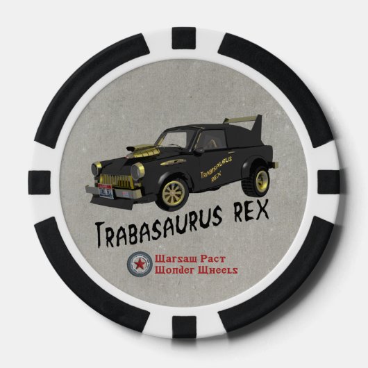 Aangepast Oost-Duitse trabant Poker Chips (Voorkant)