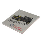 Aangepast Oost-Duitse trabant Tegeltje (Zijkant)