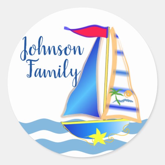 Aangepast op de zondagsdag ronde sticker (Voorkant)