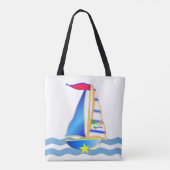 Aangepast op de zondagsdag tote bag (Achterkant)