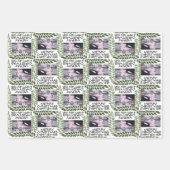 Aangepast op één foto kerstcadeautjes inpakpapier vel (Voorkant)