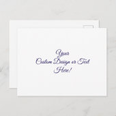 Aangepast op maat briefkaart (Voorkant / Achterkant)