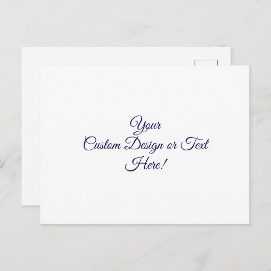 Aangepast op maat briefkaart (Voorkant / Achterkant)