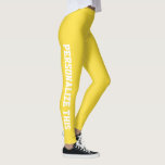 Aangepast op maat gemaakt leggings<br><div class="desc">Gemakkelijk om de Aangepaste leggings van Ricaso aan te passen - voeg uw eigen tekst toe - verander de achtergrondkleur en de tekstkleur en de doopvont door te klikken op aanpassen</div>