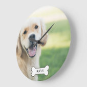 Aangepast op maat gemaakte foto en naam grote klok (Hoek)