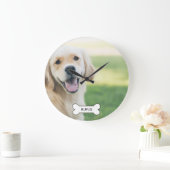 Aangepast op maat gemaakte foto en naam grote klok (Huis)