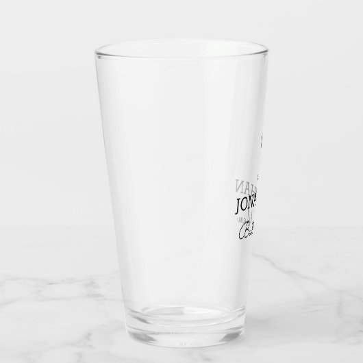 Aangepast op maat gepersonaliseerde beste man-wedd glas (Rechts)