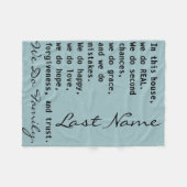 Aangepast, op maat gesneden Wij doen een familiere Fleece Deken (Voorkant (Horizontaal))