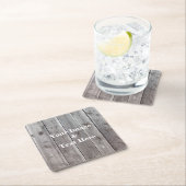 Aangepast op maat - uw eigen foto Wooden Square P Kartonnen Onderzetters (Insitu)