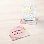 Aangepast op maat - uw eigen foto Wooden Square P Kartonnen Onderzetters (Insitu)