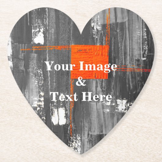 Aangepast op maat - uw eigen foto Wooden Square P Kartonnen Onderzetters (Voorkant)