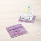 Aangepast op maat - uw eigen foto Wooden Square P Kartonnen Onderzetters (Insitu)