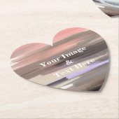 Aangepast op maat - uw eigen foto Wooden Square P Kartonnen Onderzetters (Gekanteld)