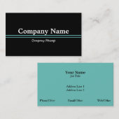 Aangepast op maat - uw eigen zwart en groen visitekaartje (Voorkant / Achterkant)