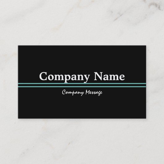 Aangepast op maat - uw eigen zwart en groen visitekaartje (Voorkant)