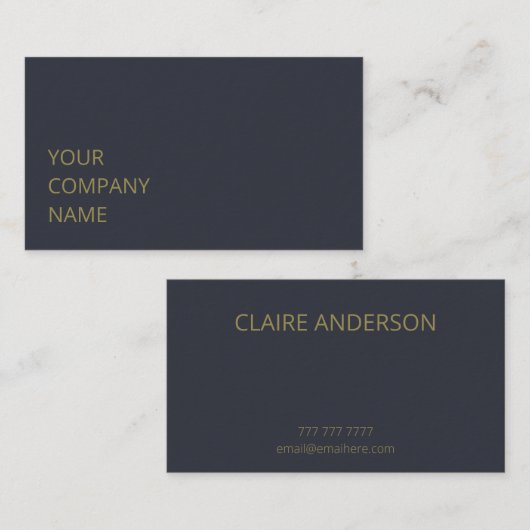 Aangepast op maat visitekaartje (Voorkant / Achterkant)