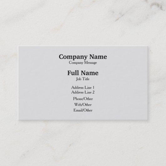 Aangepast op maat visitekaartje (Voorkant)