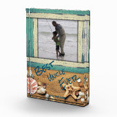 Aangepast op maat voor beste oom ooit beach fotoblokken (Rechts)