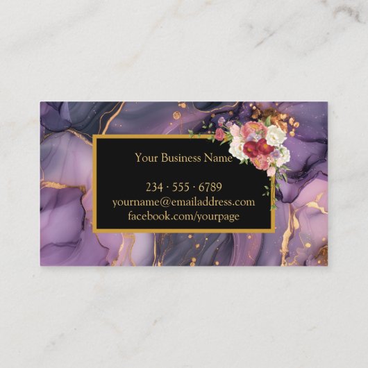 Aangepast op maat voor uw eigen foto- en tekstbedr visitekaartje (Achterkant)