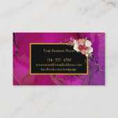 Aangepast op maat voor uw eigen foto- en tekstbedr visitekaartje (Achterkant)