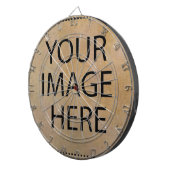 Aangepast op maat voor uw eigen foto- en tekstopva dartbord (Voorkant Rechts)