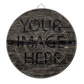 Aangepast op maat voor uw eigen foto- en tekstopva dartbord (Voorkant)