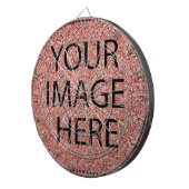 Aangepast op maat voor uw eigen foto- en tekstopva dartbord (Voorkant Rechts)