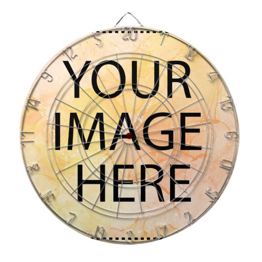 Aangepast op maat voor uw eigen foto- en tekstopva dartbord (Voorkant)